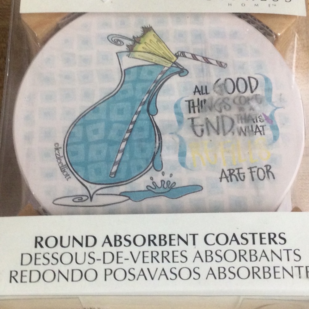 New Round Absorbent Coasters